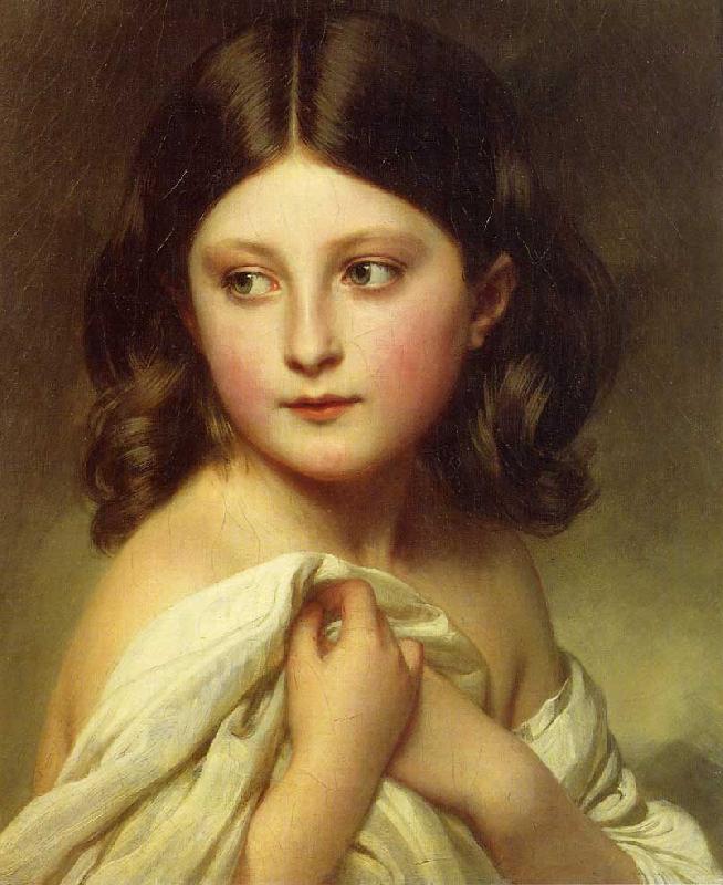 Franz Xaver Winterhalter A Young Girl called Princess Charlotte oil painting image
